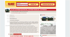 Desktop Screenshot of olcso-kontener-batorfi.kalauz.hu